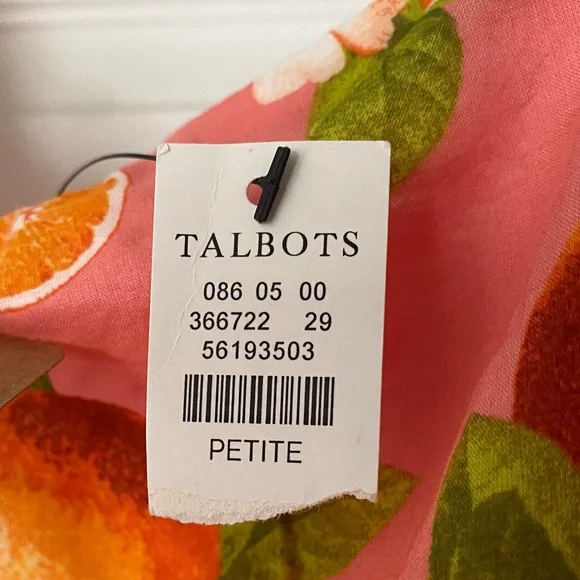 Talbots Pink and Orange Floral Maxi Dress - Picture 4 of 4